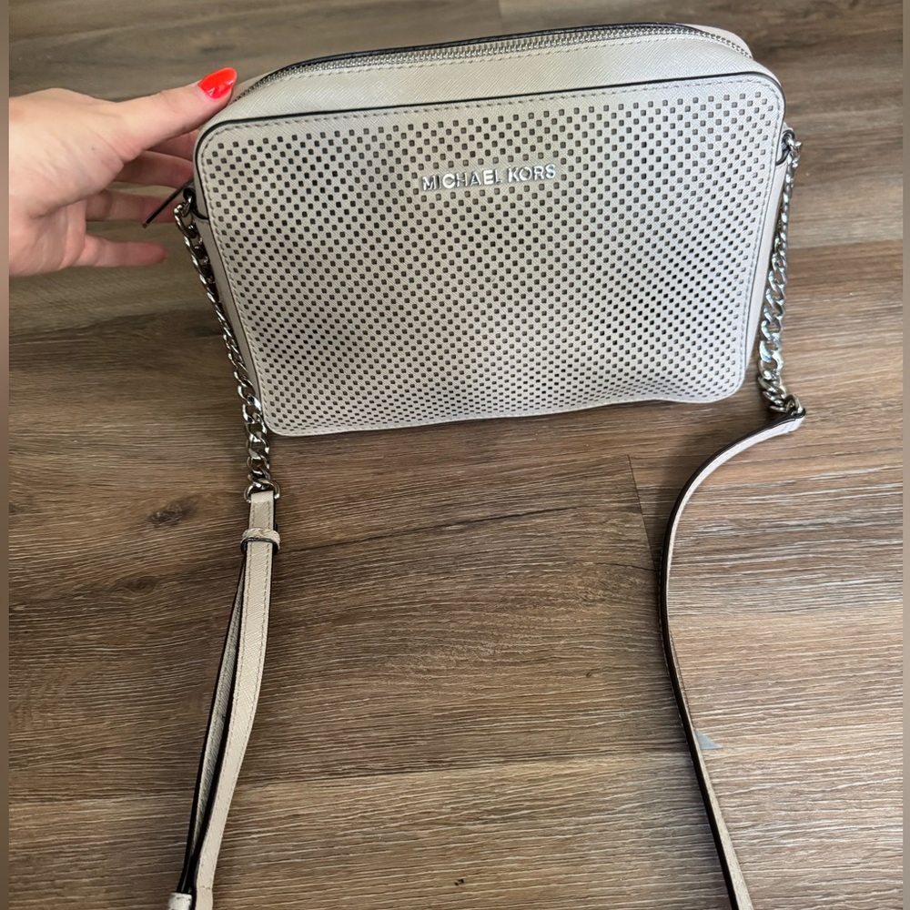 Michael Kors Gray Crossbody Bag
